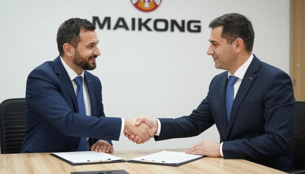 Poslovni partneri MAIKONG rukovanje