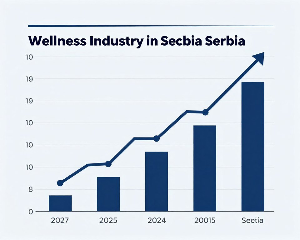 Rast wellness industrije u Srbiji grafikon Rast wellness industrije u Srbiji grafikon