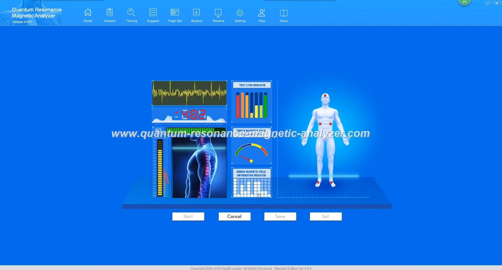 4.7 version quantum analyzer softverski interfejs