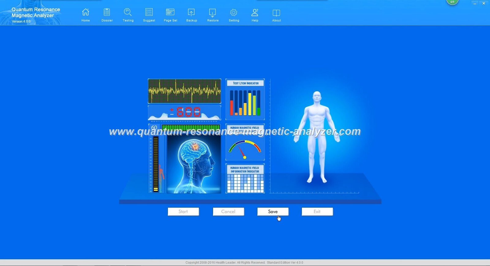 4.7 version quantum analyzer softverski interfejs